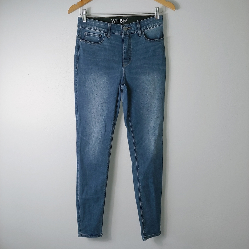 White House Black Market Blue Cropped Ankle Jeans